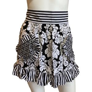 Heavenly Hostess Black and White Retro Skirt Apron NWT One Size